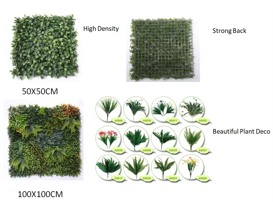 Custom UV Resistant Artificial Grass Hedge Panels for Modern Landscape Design Plant Wall