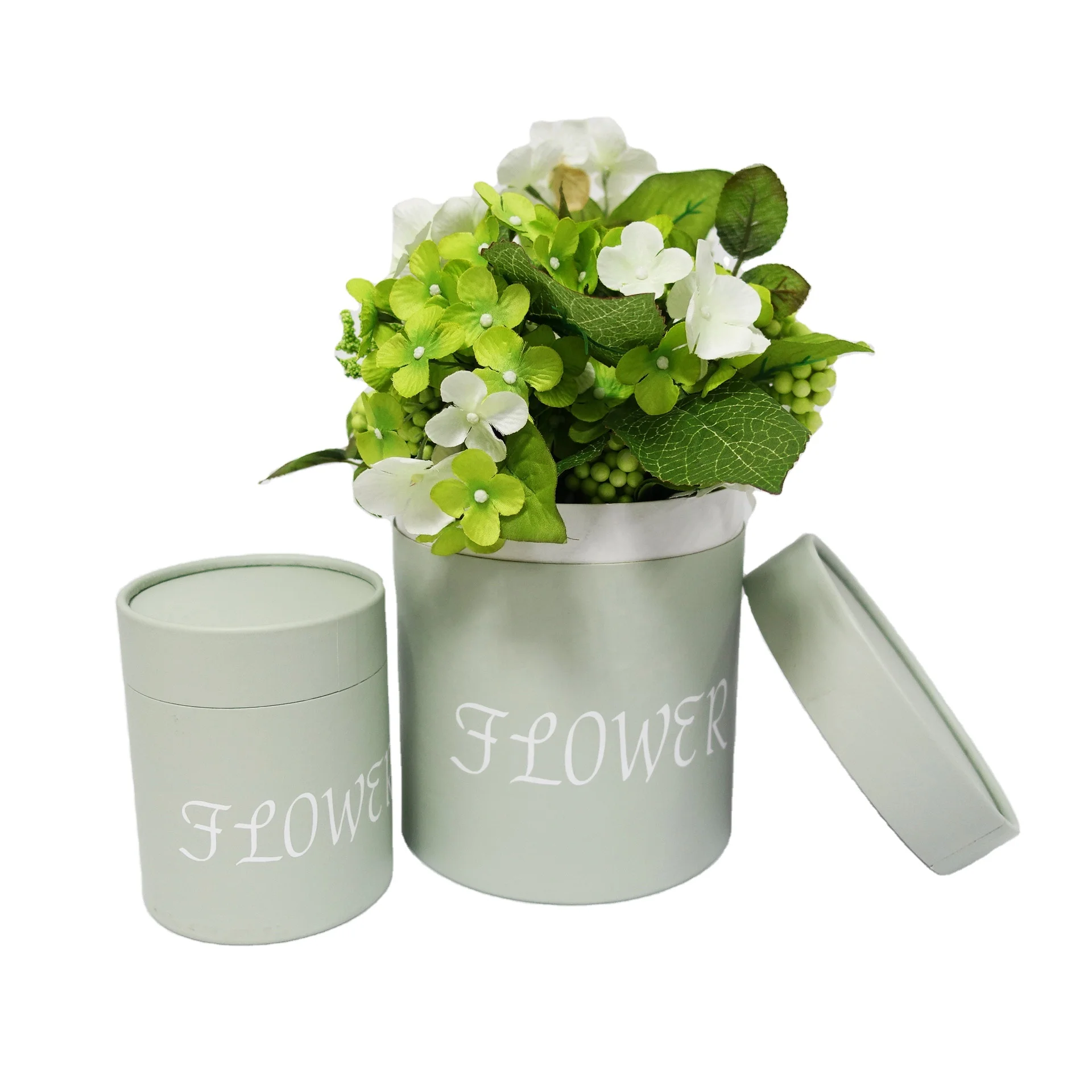 New design paper gift boxes round flower rose box