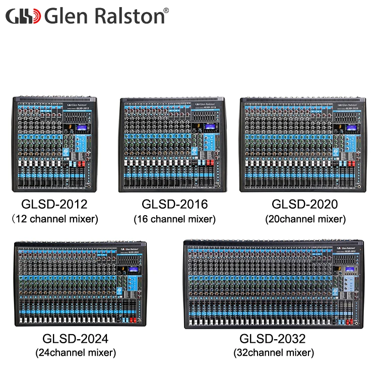 Glen Ralston GLSD-2032 Professional Dual Function Large Digital Audio Mixer