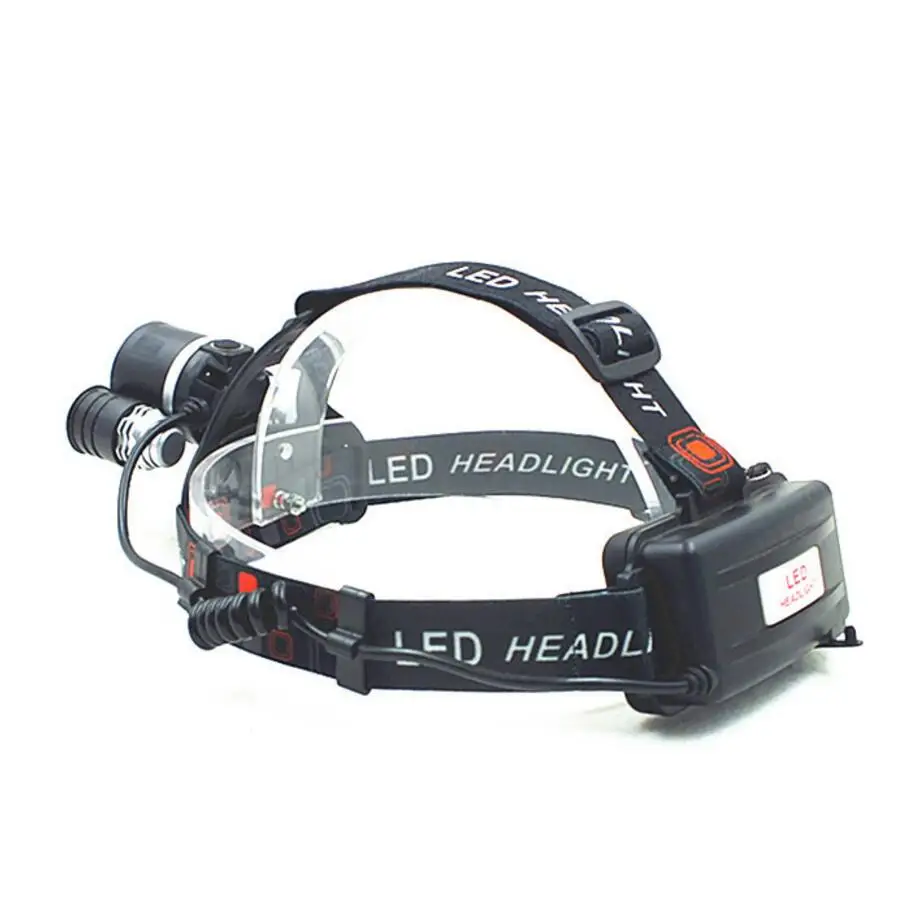 Waterproof LED Head Lamp Head Mounted Flashlight for Camping Fishing Hunting or Outdoor Works at Night