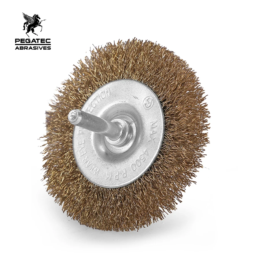 Steel Wire Wheels Brushes Drill Rotary Tools Metal Rust Removal Brass Brush