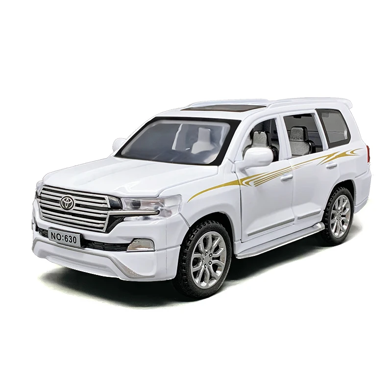 Car decoration land cruiser model car diecast model metal pull back toy cars
