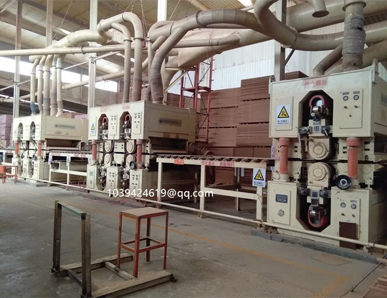 MDF production line with chipper forming machine dryer hot press sanding machine