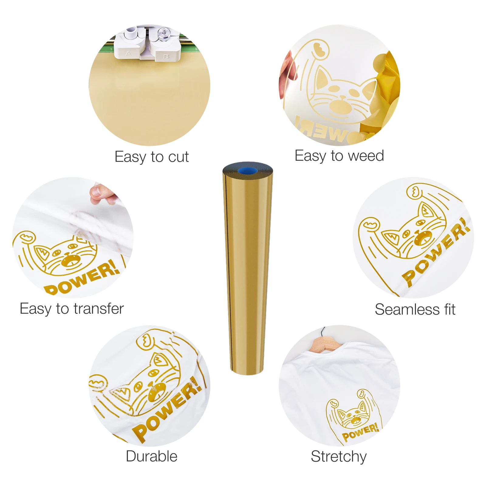 Nicapa железо на винил HTV пленка для переноса изображения теплопроводная поливинилхлоридная постельное белье набор «сделай сам» для тепла винил дизайн легко режется и сорняков