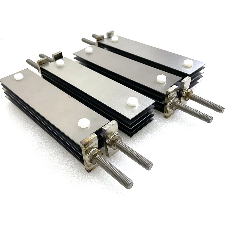 Manufacturer supply Titanium mmo electrode group of electrolysis cell for sodium hypochlorite generator