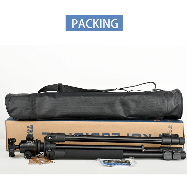 Портативный 8 кг нагрузки алюминиевый подъемный штатив 150 см Высота Q360 профессиональных цифровых зеркальных видеокамера штатив