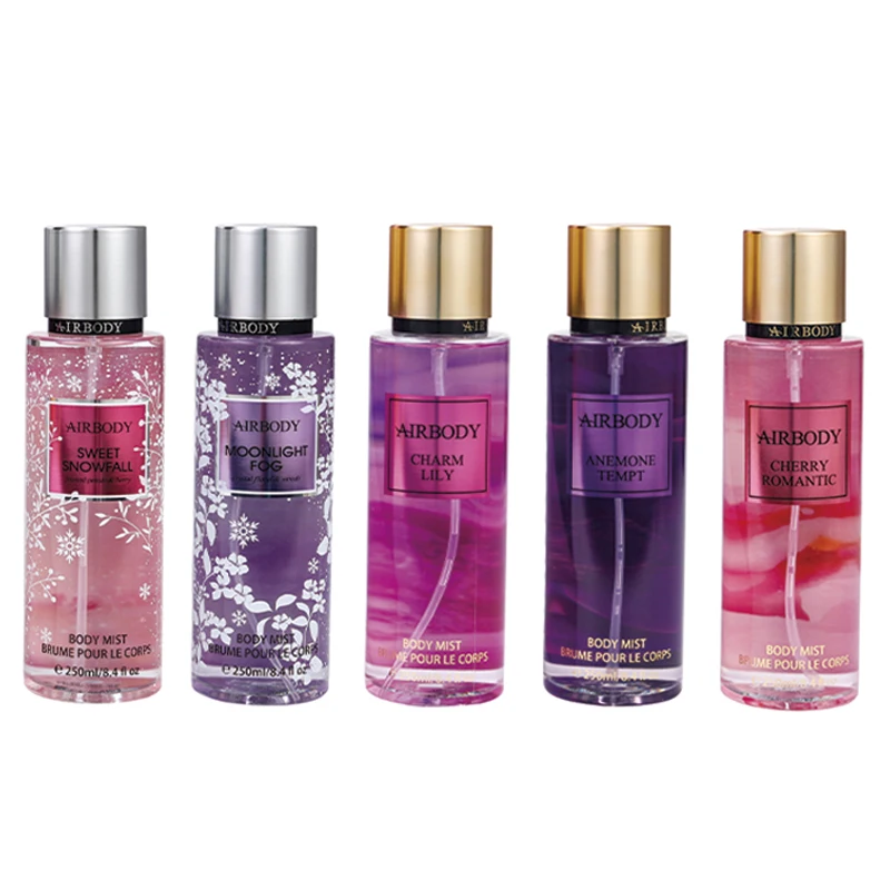 JY AIRBODY 250 мл оптовая продажа Женский долговечный спрей для тела и духи аромат