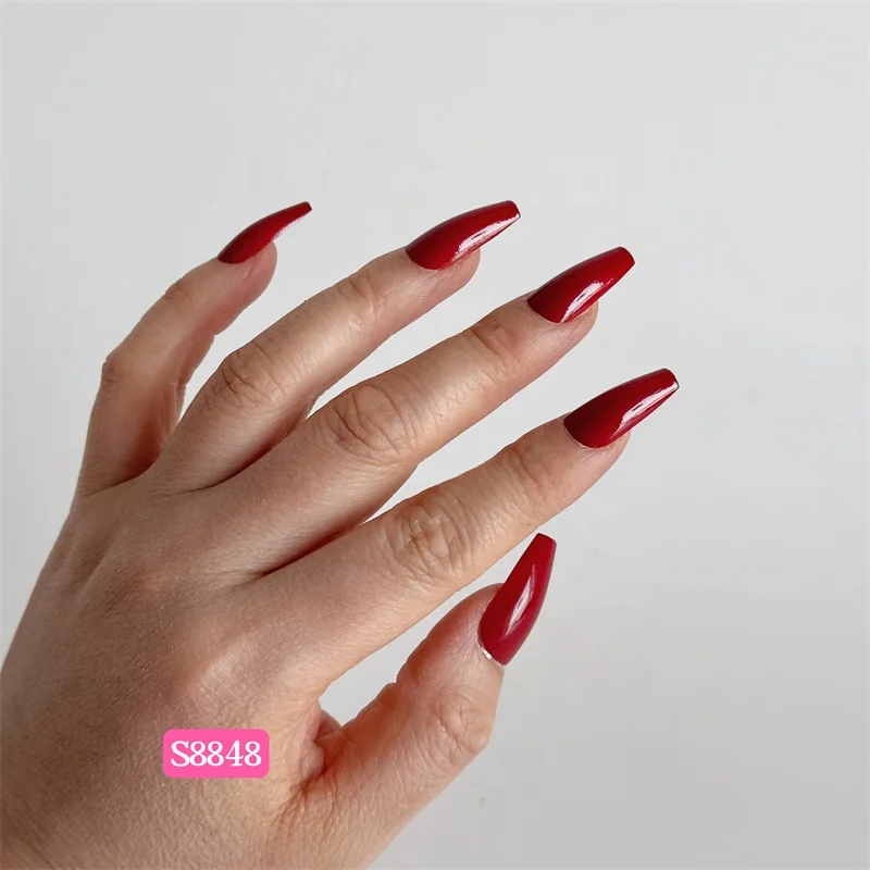 Soft Gel Press On Nails 30pcs Diamond Jewelry Reflective Artificial Fingernails Long Square Designed Nails Vendor