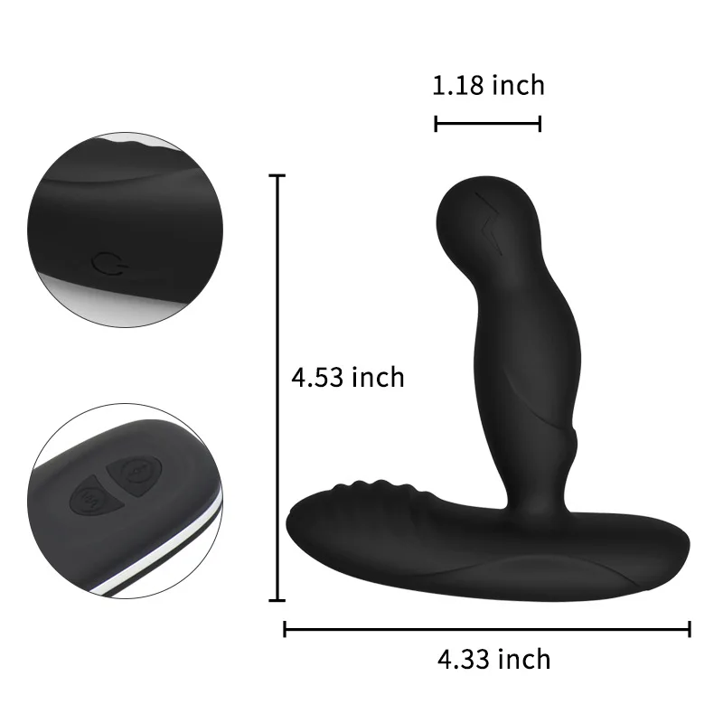 LEVETT remote control anal vibrator backyard butt plug prostata massager anal vibrating sex toys for men masturbating