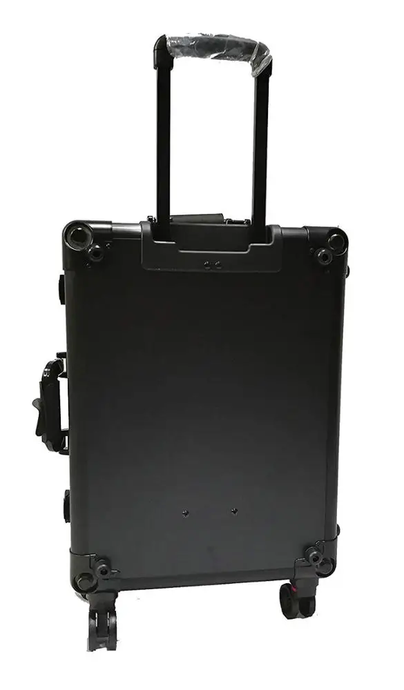 Makeup Train Suitcase with Built-in Lights & 3 Light Colors & Wheels-Professional Artist Trolley Studio Free Standing