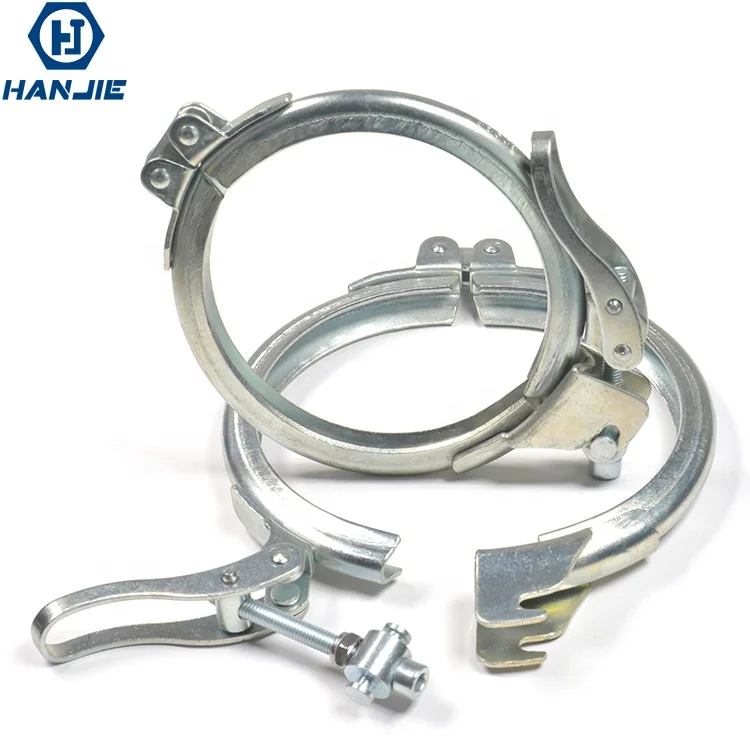 Zinc-Plating Carbon Steel Male/Female V Band Quick Release Clamp