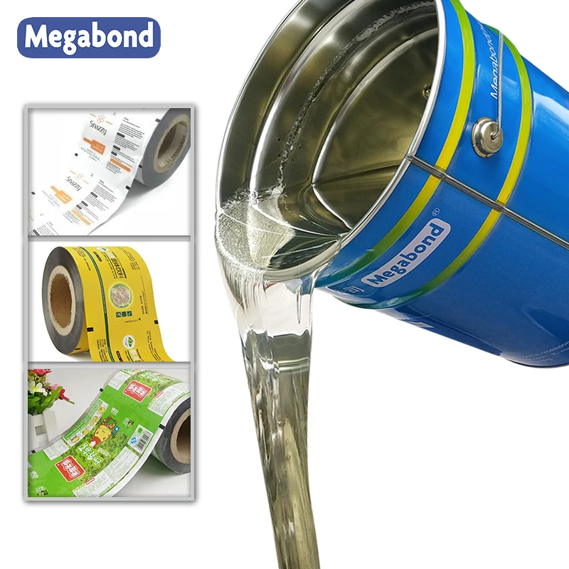 JY5175  Solvent-Based PU Adhesive for Film flexible Packaging PET, BOPP, CPP, PE, aluminum foil, nylon