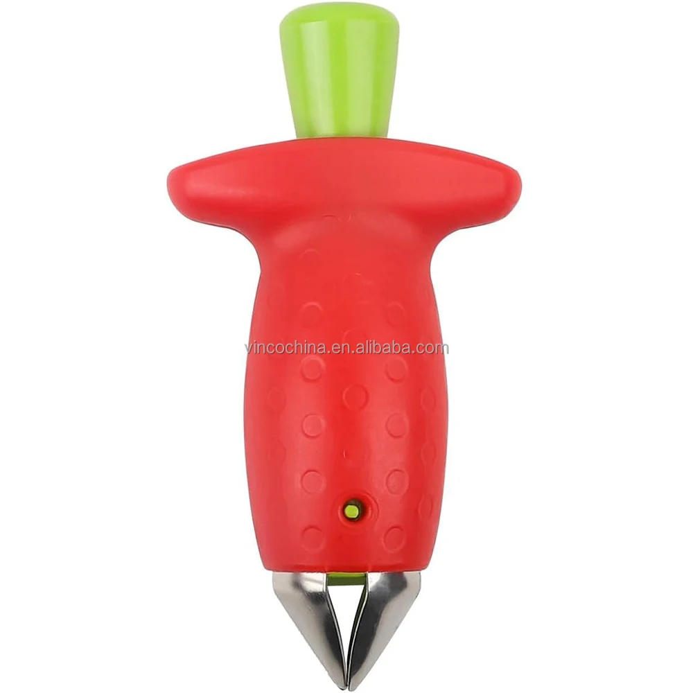 Strawberry Huller Fruit Slicer Cutter Corer Huller Fruit Leaf Stem Remover Tools