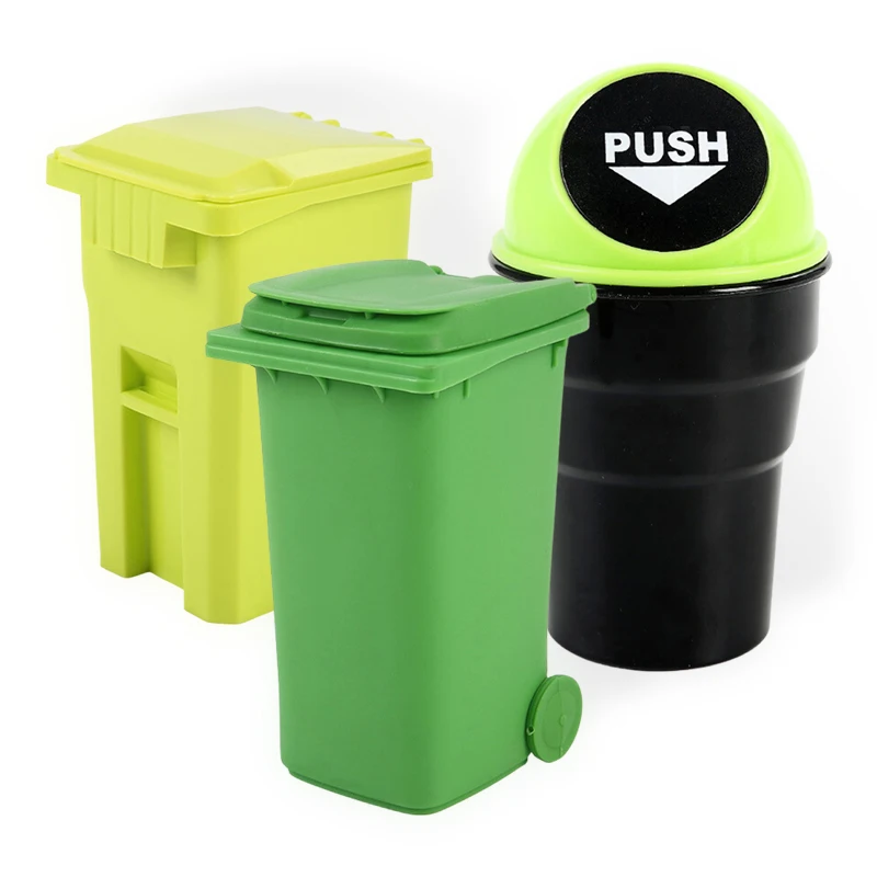 Custom Mini Trash Can Toy Desktop Mini Garbage Cans Waste Bin for Desk