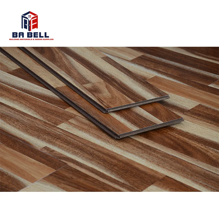 10mm timber laminate  flooring fire resistant wooden click floor tiles waterproof  interior wood floor