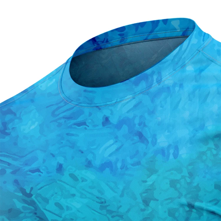 UPF50 Anti-Uv Customized Fishing Shirt Design Sublimated Fishing Hunting Jersey Wear Summer Mens Fishing Apparel