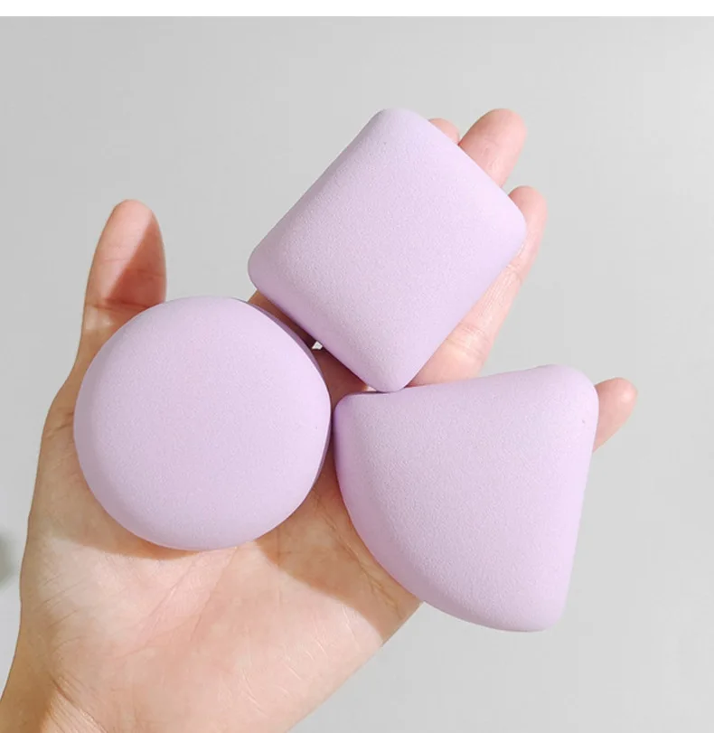 SENKA Triangle Shape Makeup Liquid Powder Foundation Sponge Puff Wet&Dry Super Soft Small Pillow Make Up Mochi Air Cushion Puff