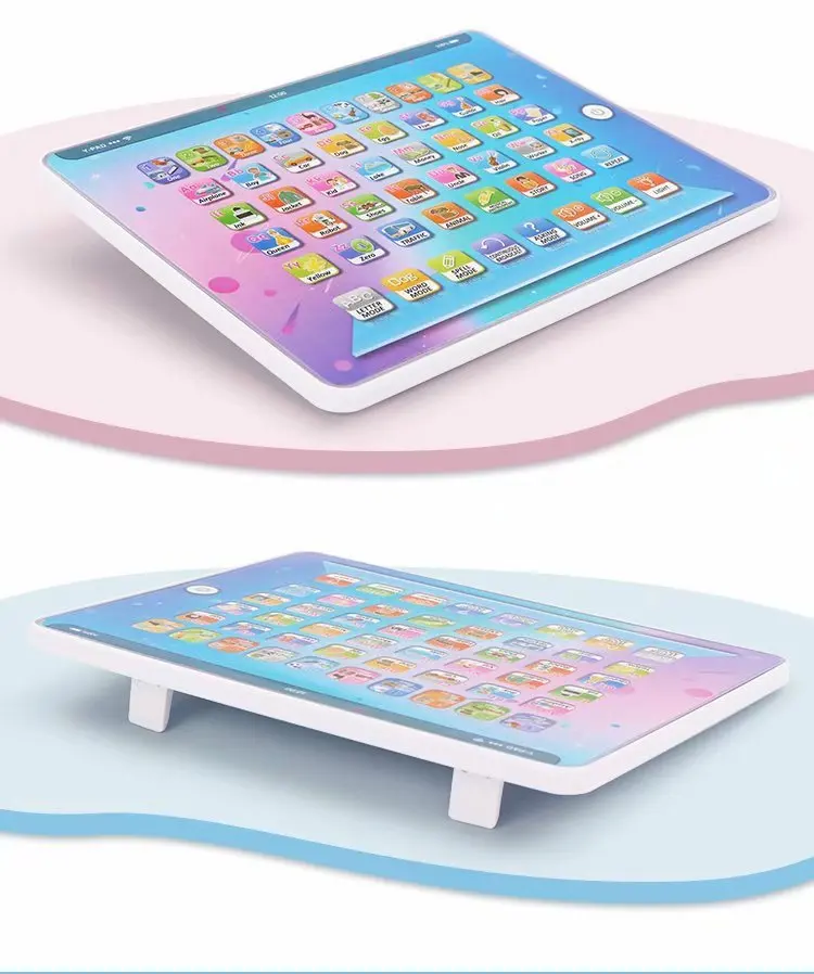 Электронная обучающая машина с сенсорным экраном для раннего изучения языков ABC, планшет для изучения первых слов и чтения голоса для детей