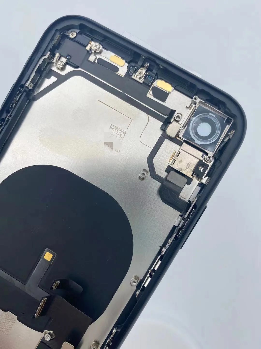 100% оригинальная задняя крышка мобильного телефона для Iphone XR средняя рамка с логотипом гибкие наборы стеклянный сменный