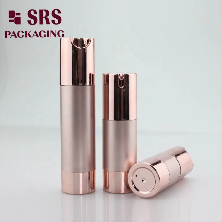 SRS Luxury Cosmetics 15ml 30ml 40ml 80ml 100ml 50ml Rose Gold Airless Pump Bottle