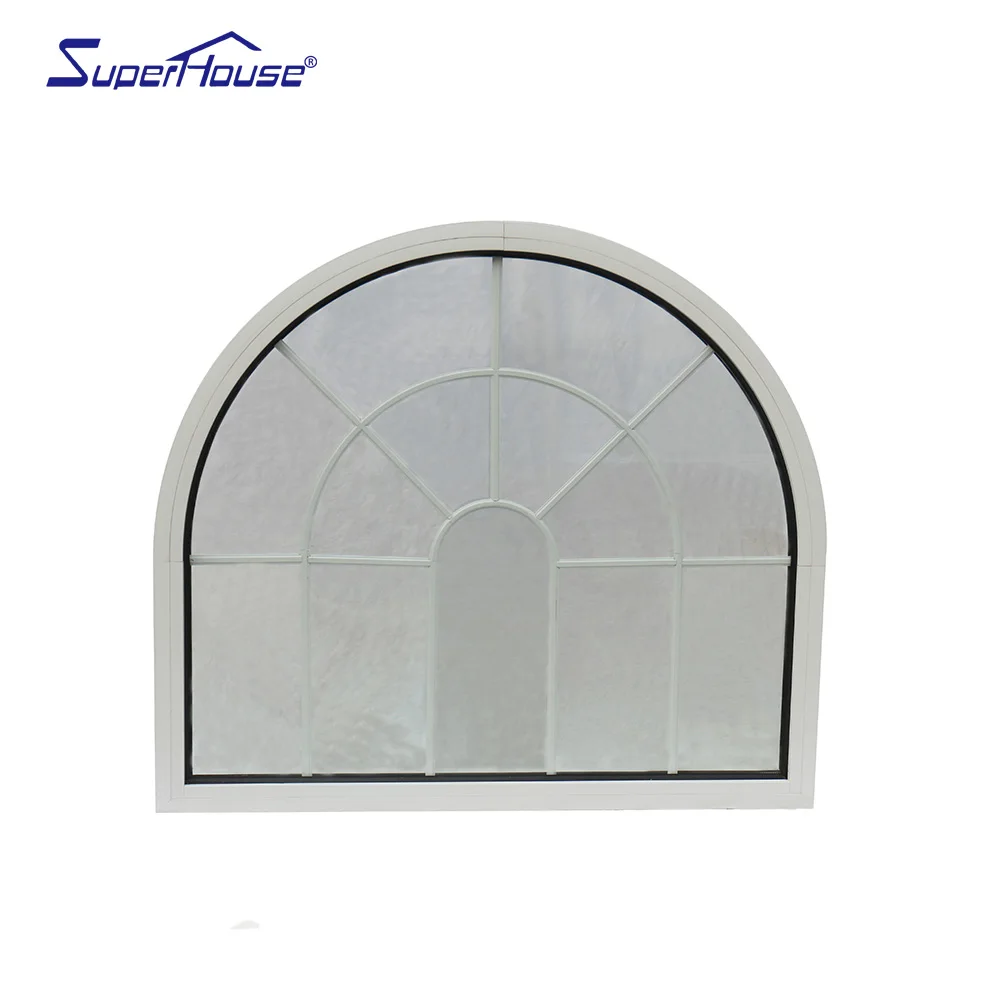 Superhouse HNFRC стандарты высокой энергоэффективности двойное остекление алюминиевые фиксированные окна с решеткой