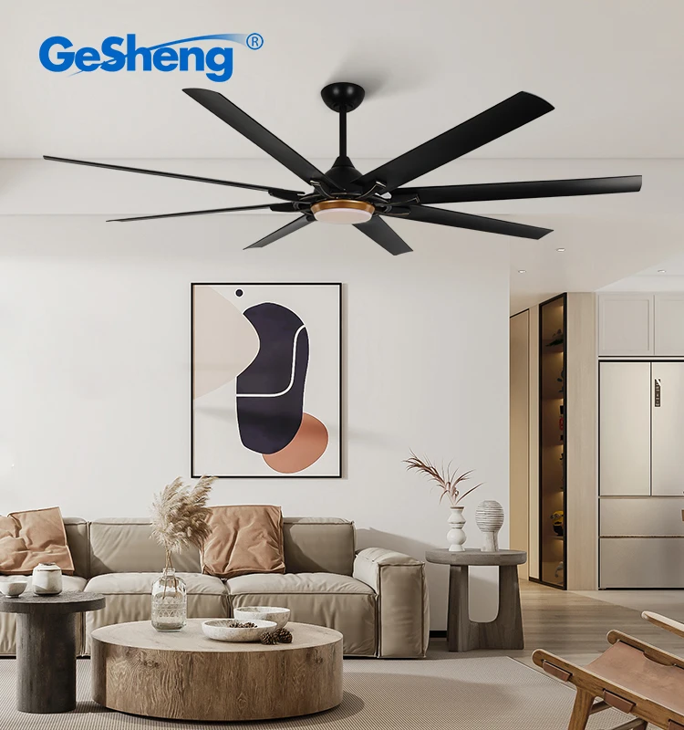 Factory industry big ceiling fans ventilador de techo 74 inch with 8 abs blades remote control  bldc ceiling fan