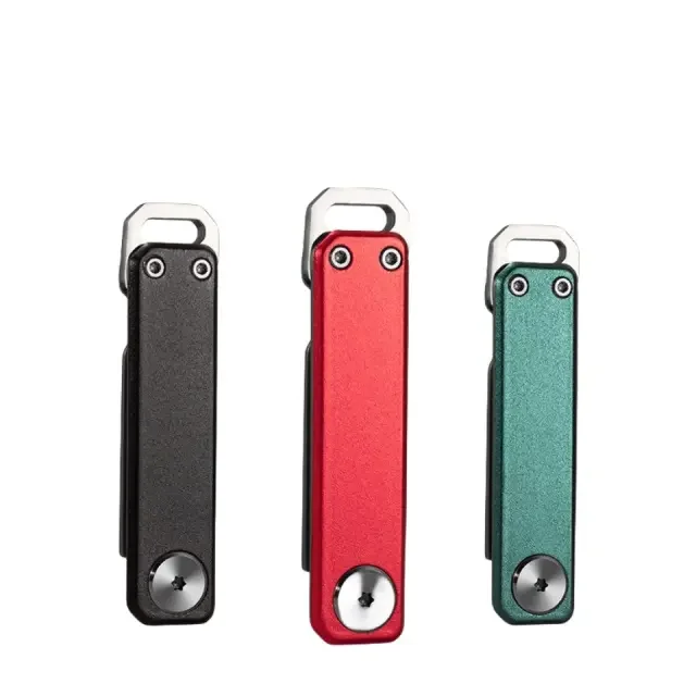 Multifunctional stainless steel express box cutter Creative bottle opener Keychain portable outdoor EDC tool