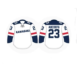 Ice Hockey Jerseys Design Yourself Print China Custom Team Name Customized Color Sublimation Heat Printing Shirts & Tops Unisex