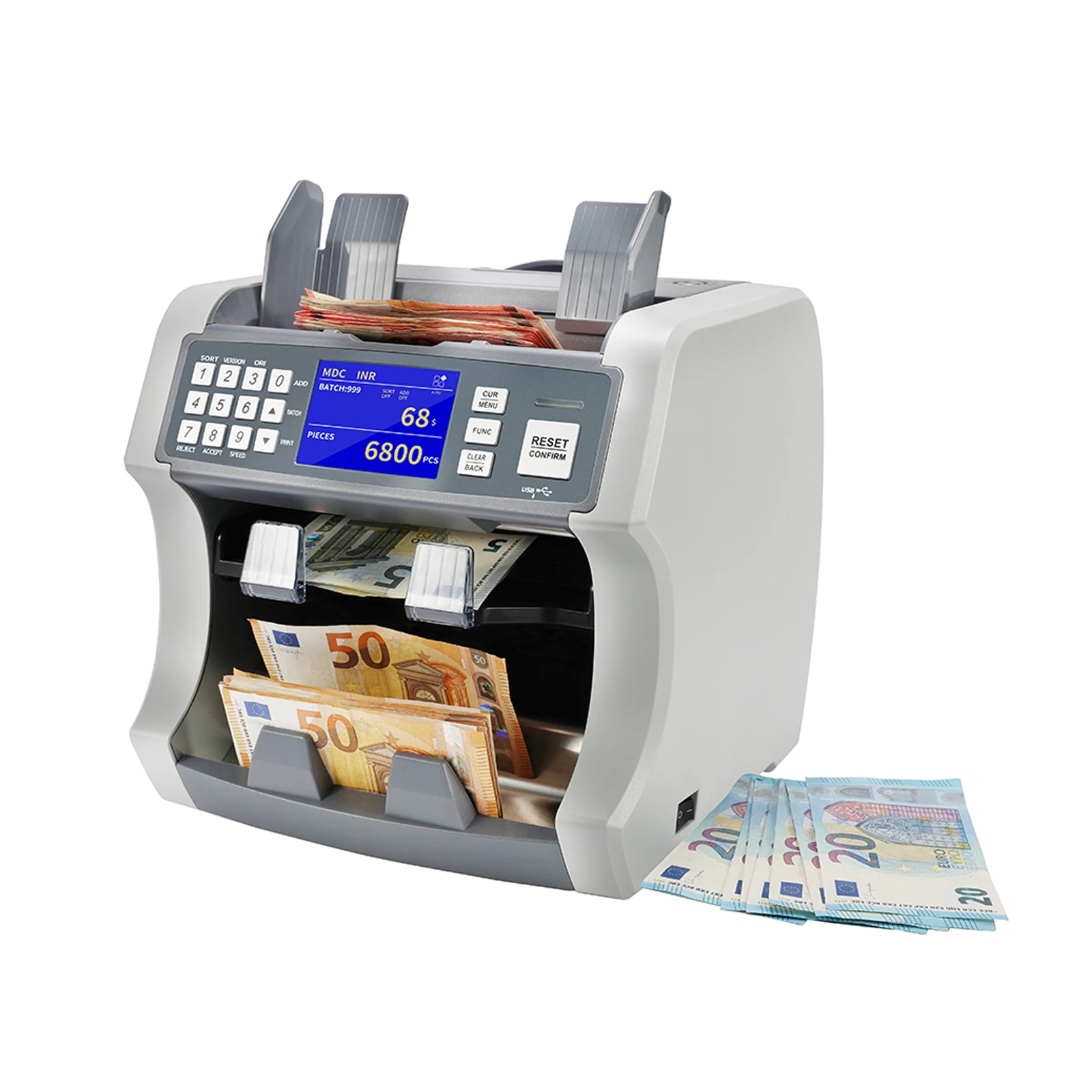 HL-S200  MG UV IR Counterfit Money Detector Cash Counting Machine Banknote Money Bill Counter