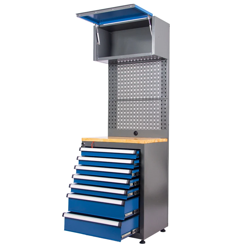 Stock Available 1PC New Style Operating Metal Tool Work Station Cabinet With 3 Power Outlet For Workshop