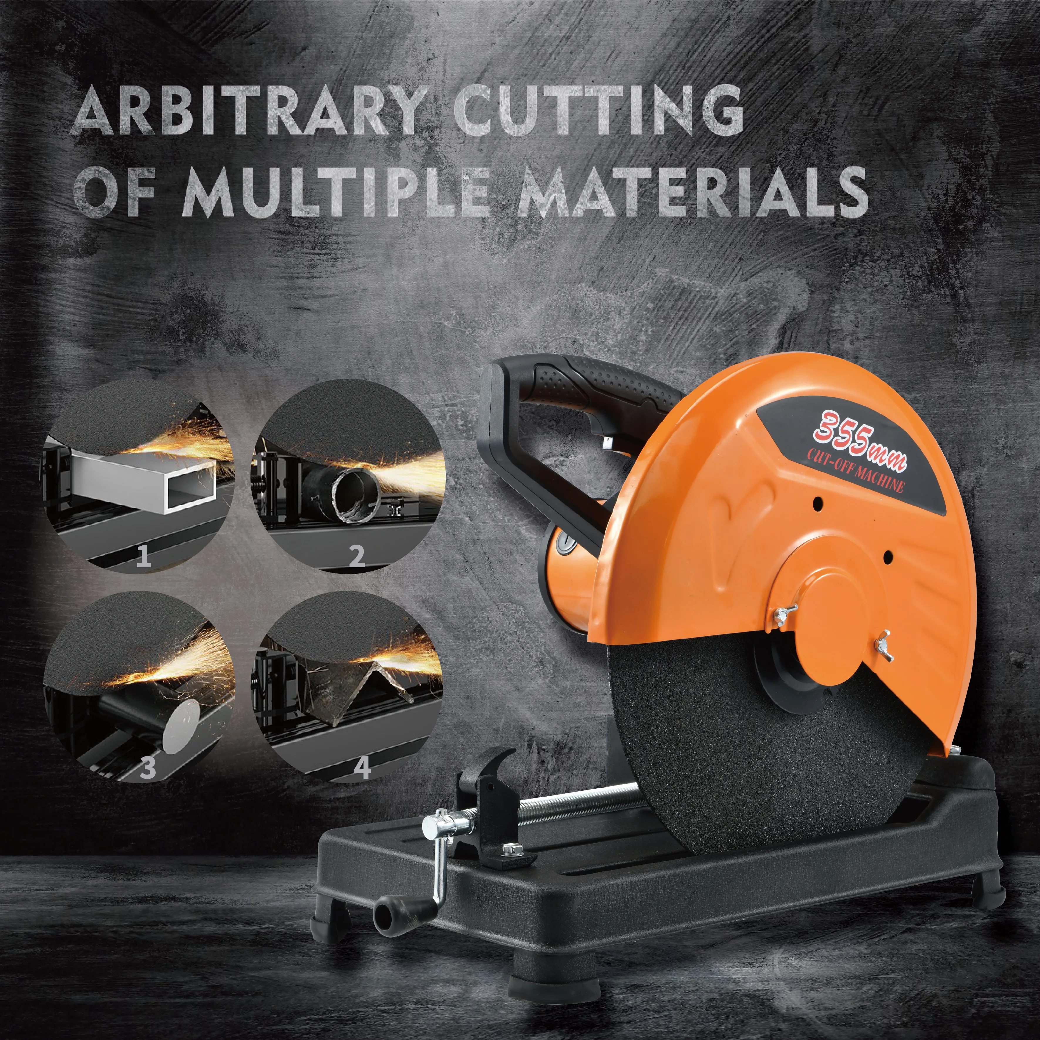 In-stock wholesale Metal 355mm Cut Off Machine Cut Saw Abrasive Wheel Machine Spare Parts Provided Gearbox Online Support Retail