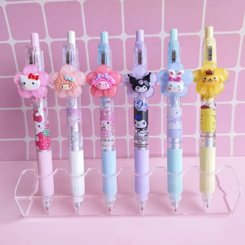 Новый Sanrio большой белый пудинг собака мультяшная нейтральная ручка фирменная для воды канцелярские принадлежности черная