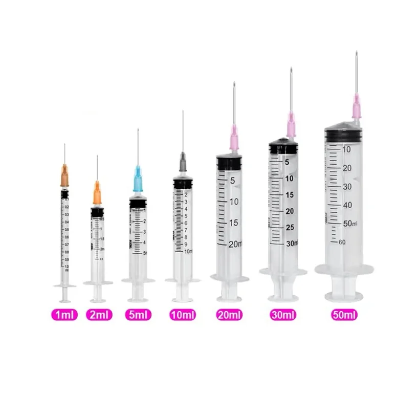 Лидер продаж 3 части одноразового дозно-контрольного шприца для подкожных инъекций 5 см3 мл 10 20 50-60