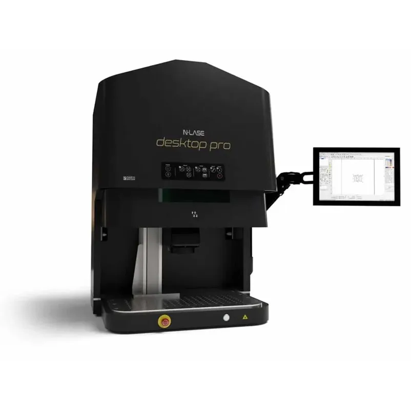 Engraving Machine Fiber Laser Machine UK Brand Plastic Metal Wood Laser Marking Etching Fiber Laser N-Lase Desktop Pro