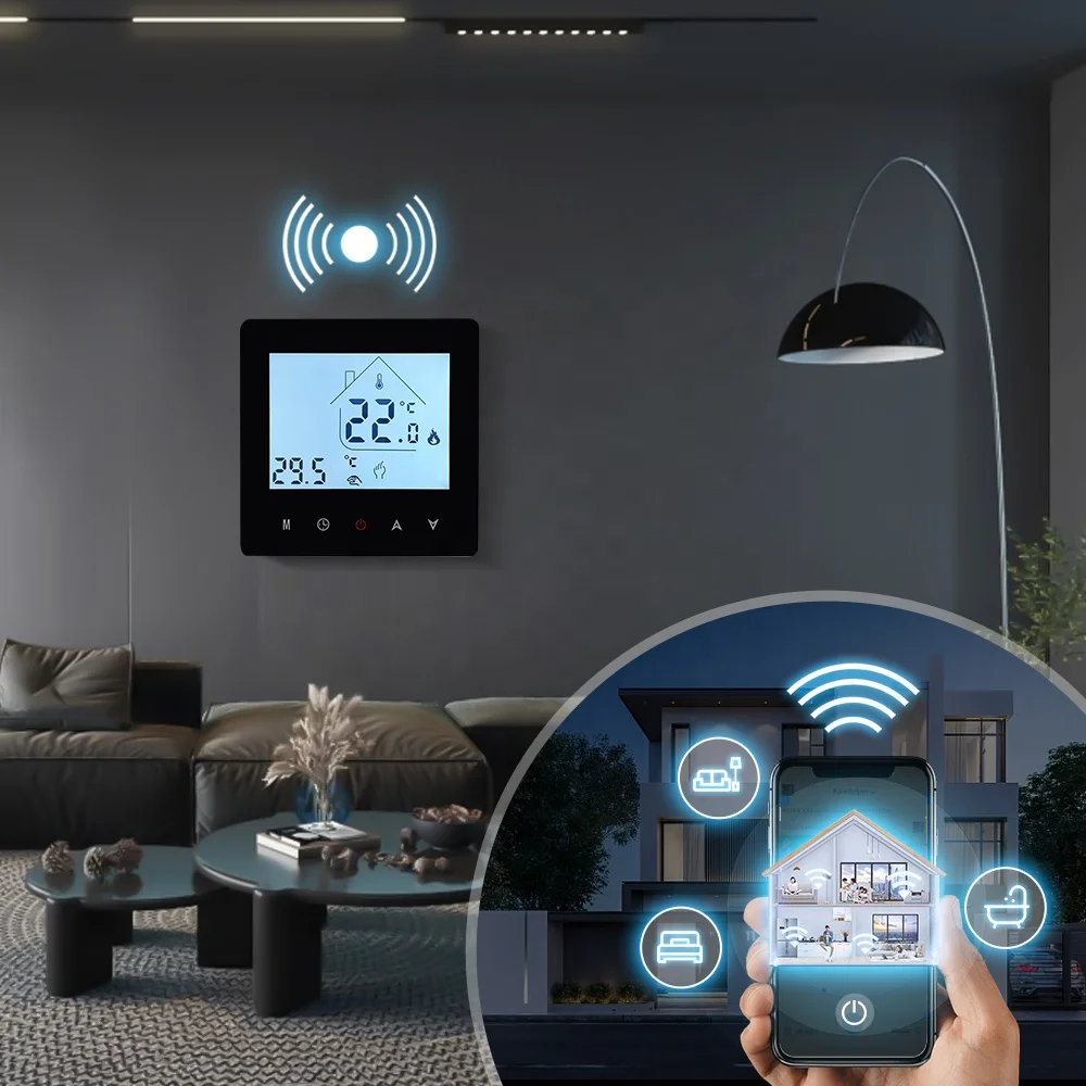 Heat Cool Home Airconditioning Air Conditioner Digital Tuya Wireless Refrigerator Wifi Thermostat For Hotel Pipe Mixing Valve