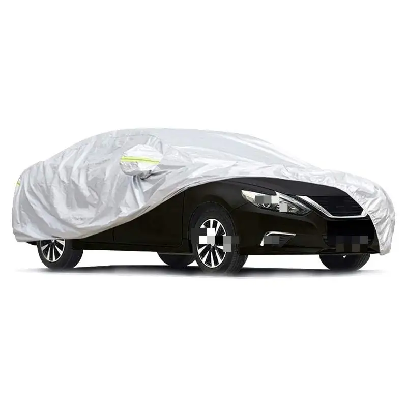 MUMAREN All Weather Protection With Mirror Pockets Reflective Car Cover Waterproof SnowProof Dustproof