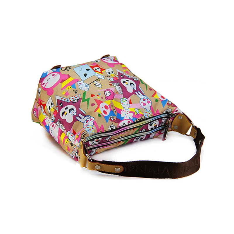 Alibaba china custom womens handbags designer printed shoulder bags polyester lady hand bag