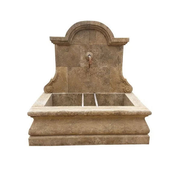 MAF222 Marble Stone Antiqued Finished Waterfall Wall Fountain