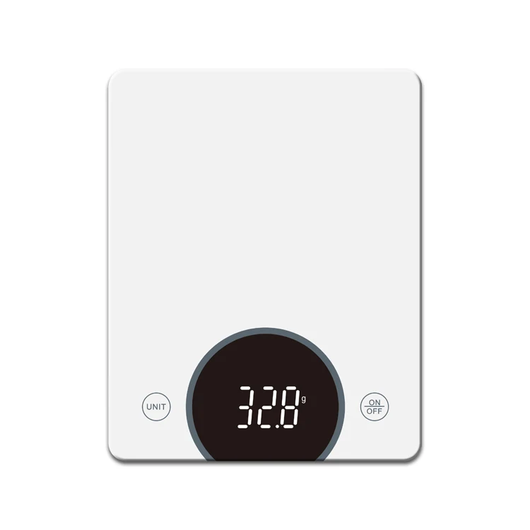 Custom 5 KG 10KG LED Display Glass Digital Weight Scales Electronic Kitchen Food Weighing Scale