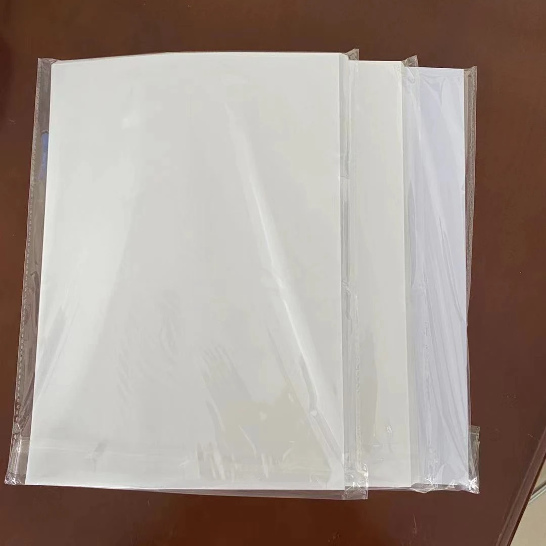 Hotsell PVC clear printing sheet no lamination dragon sheets 3 layers 50sets per pack