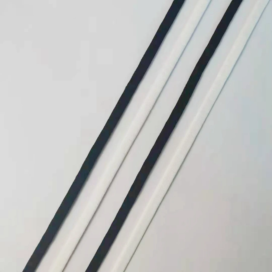 Одноразовый плоский белый шнур Oem спандекс эластичная лента круглая петля для маски