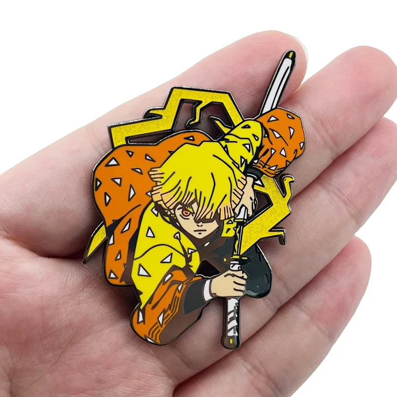 NEW DemonSlayeres Pins special medal cute anime anima Badges Button brooch pins hard enamel shirt lapel pin brooches women men