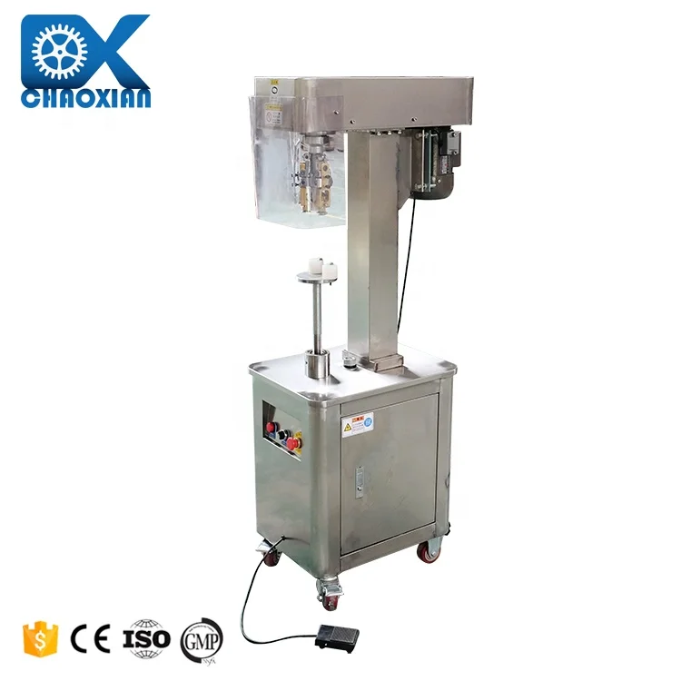 Wholesale Wine Glass Beer Bottles 750ml Metal Screw Locking Cap Capping Seal Sealing Machine