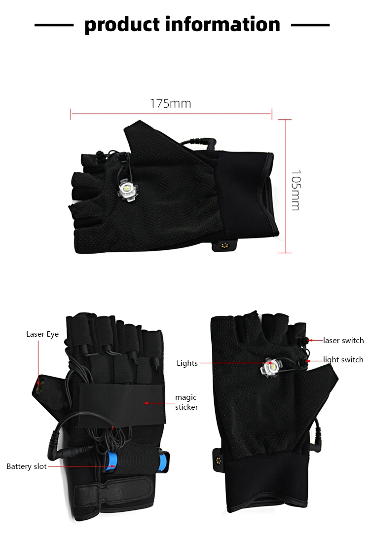 KTV Bar Night Event Party Cool Performance Gloves