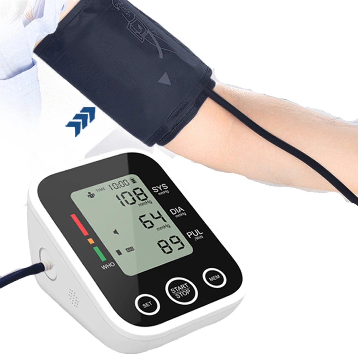 Portable digital bp monitor arm Style digital bp monitor arm Style blood pressure apparatus