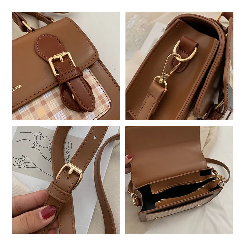 Fashion Pu Leather Single Shoulder Messenger Bag 2022 Wholesale Price Women Bags Branded Ladies Handbag With Bear Pendant
