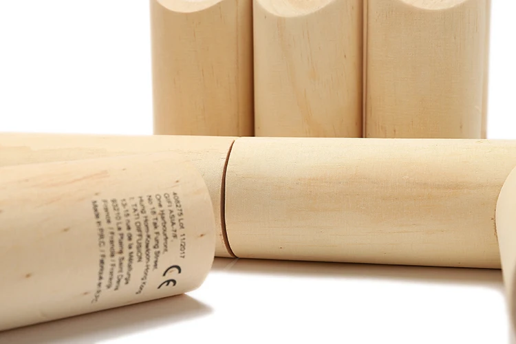 
WAFFLE GAMES Premium Natural Wood Outdoor Lawn Number Kubb Game 