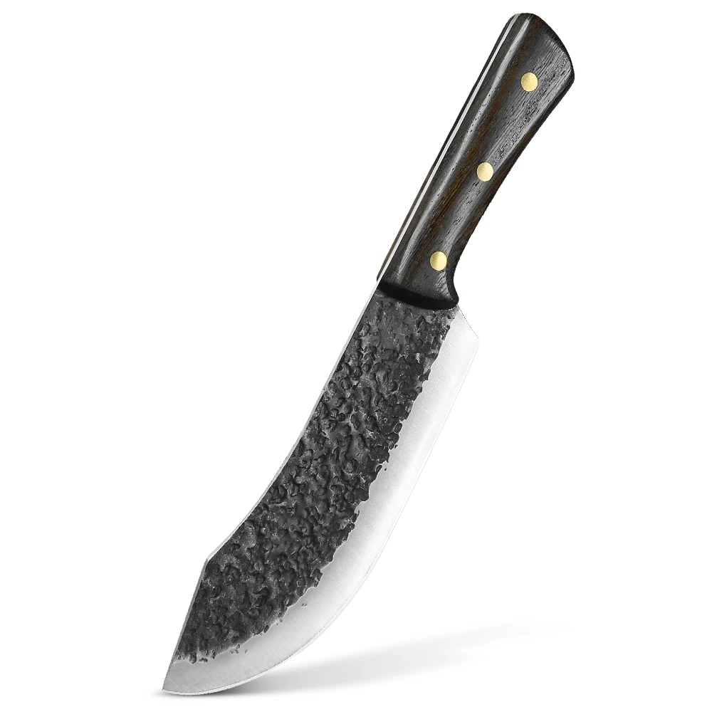 Xingye Sharp 7 дюймов кухонный нож 5CR15 кованые убоя ножи венге деревянная ручка Кливер длинный для отдыха на открытом воздухе