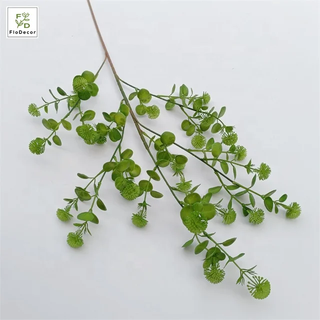Wholesale Artificial Fern Greenery Leaves Plastic Green Plants Bamboo Leaves For Wedding Party Home Hotel Decoration