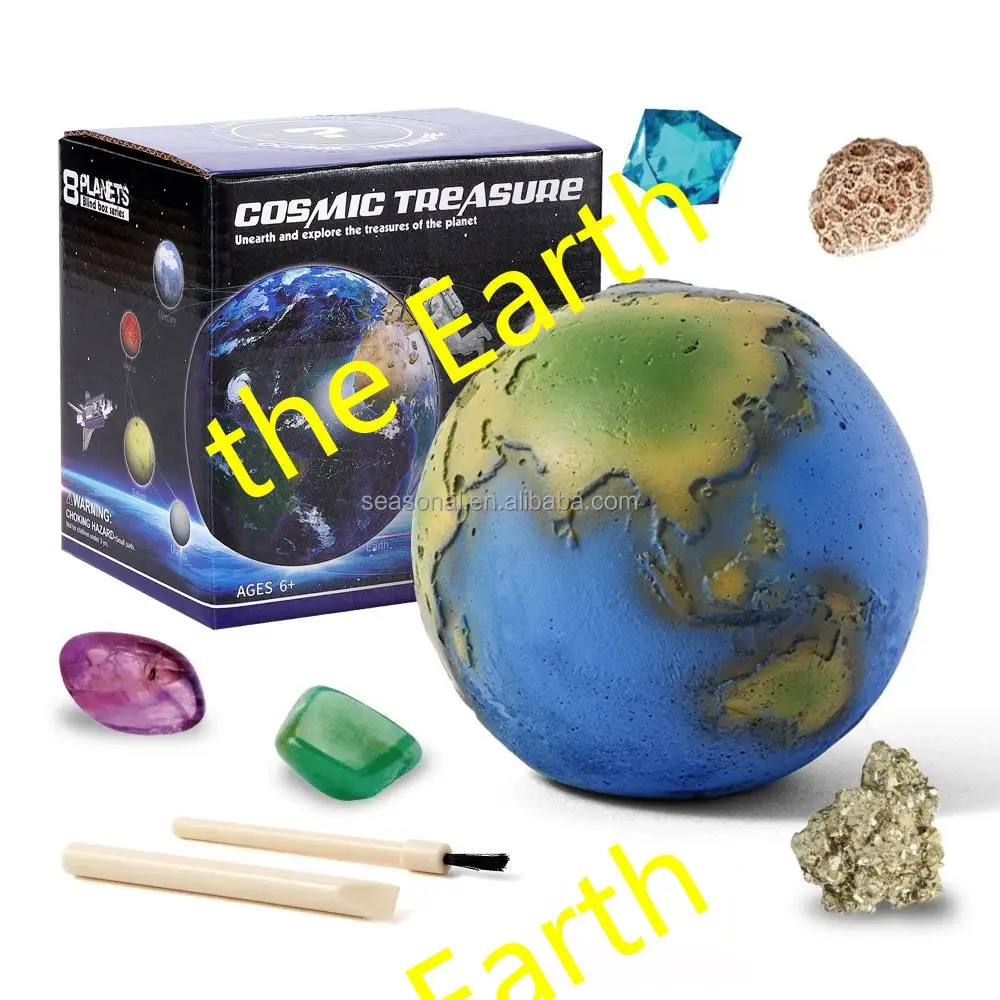 Kids advent calendars Archaeological Planet Digging Gems Digging Toys Treasure Hunting Dinosaur Fossils Ore Drill Blind Box